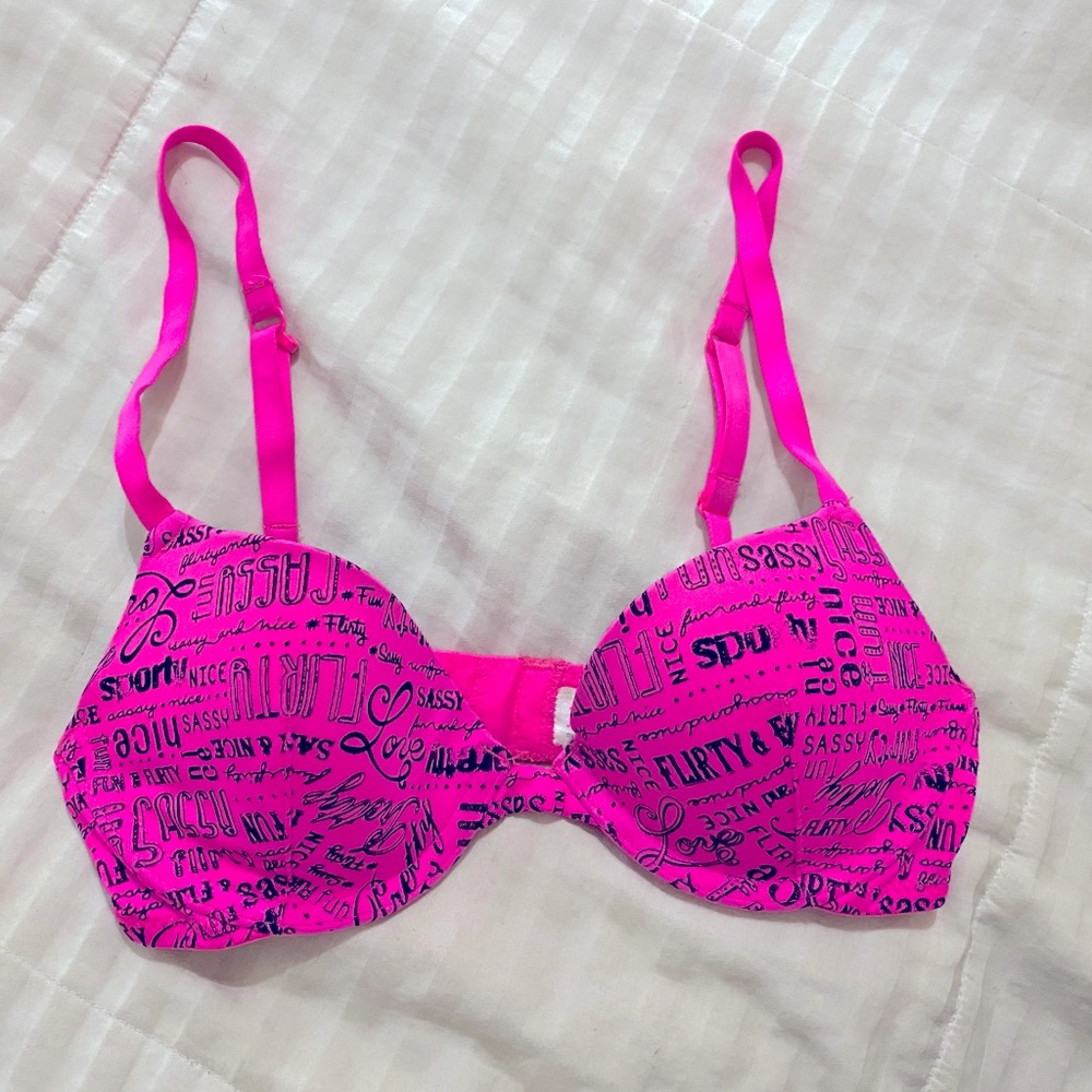 Pink Flirtitude “My Fave T-Shirt Bra” 32A